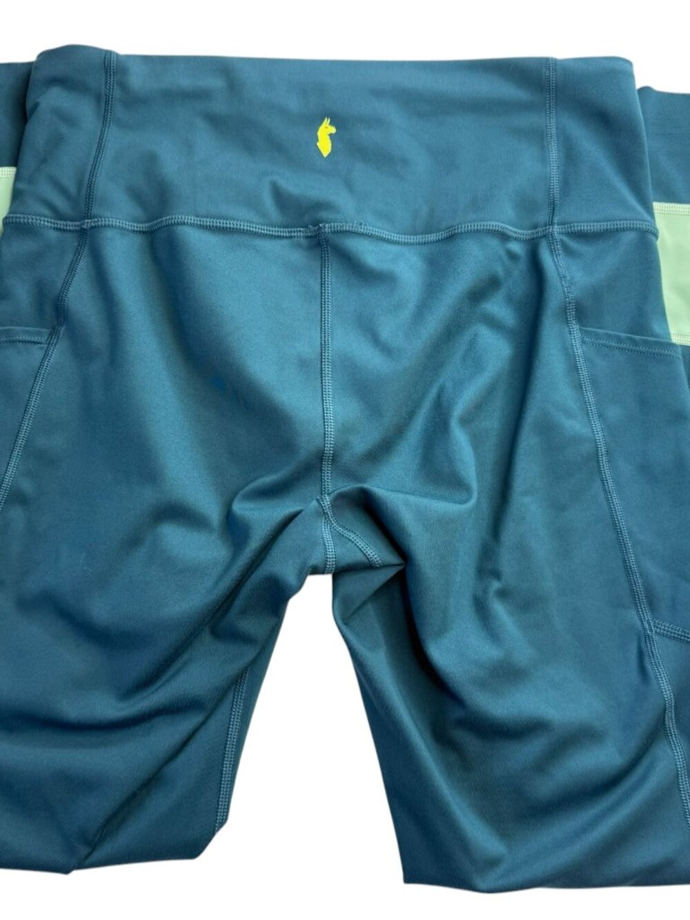 COTOPAXI Yoga Legging. Teal Dark Green Blue. Size Women's L Stretchy, Pockets